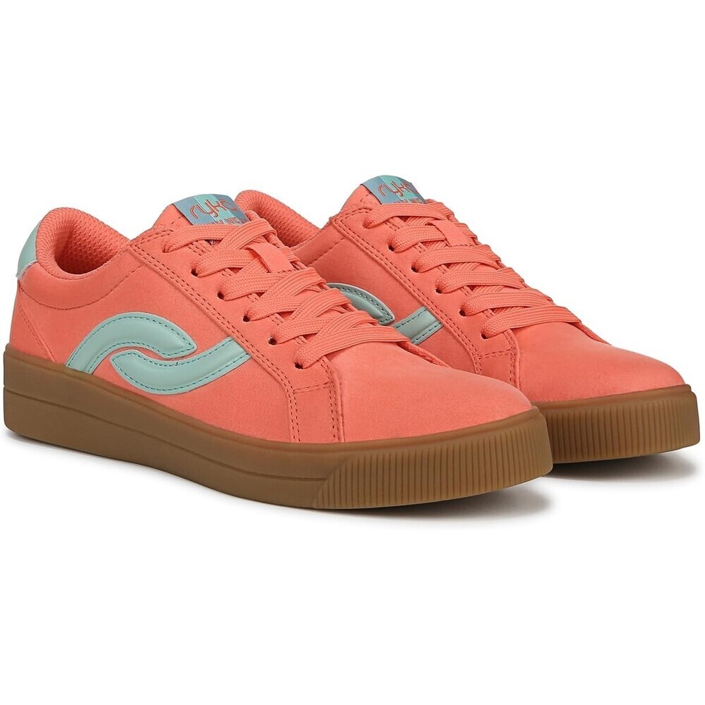 Ryka Viv Next J4745F1800 Sneakers Womens US 8.5 Coral Mint Lace Up Shoes DWA1387